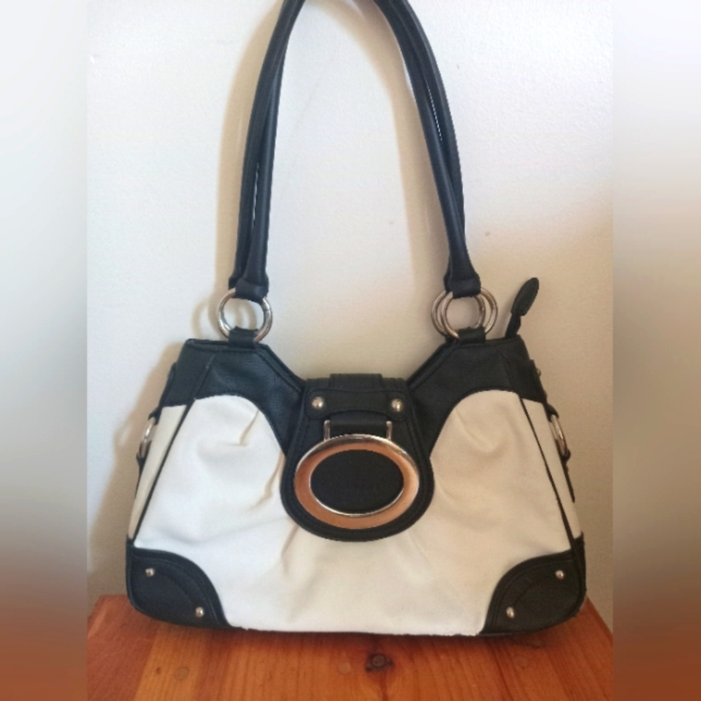 Black and White "Prada" purse